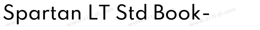 Spartan LT Std Book字体转换